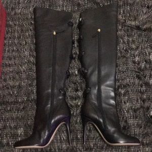 ❤️ VALENTINO black over the knee boots with bows❤️